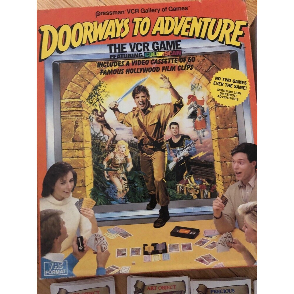 Vintage 1986 "DOORWAYS TO ADVENTURE" VCR Game by Pressman-